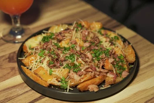 loaded potato skins bacon cheese